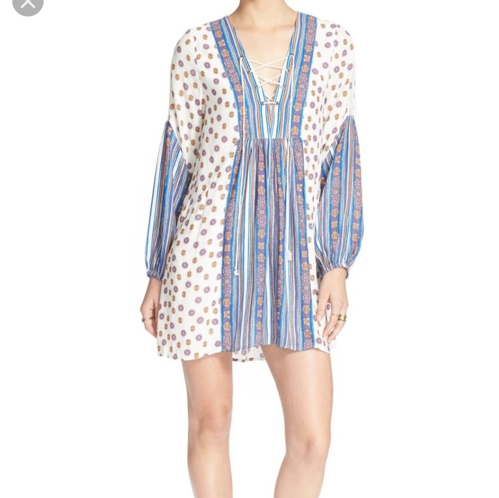 Boho rain or shine mini dress